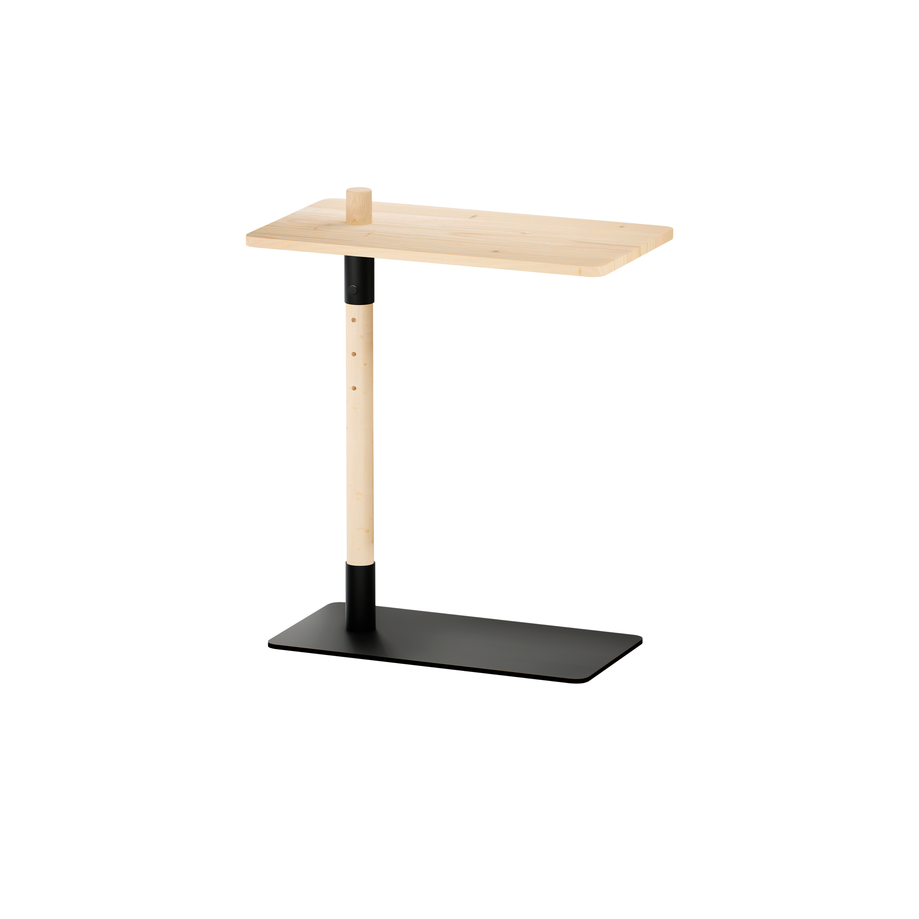 ADJUST TABLE CLEAR LACQUERED