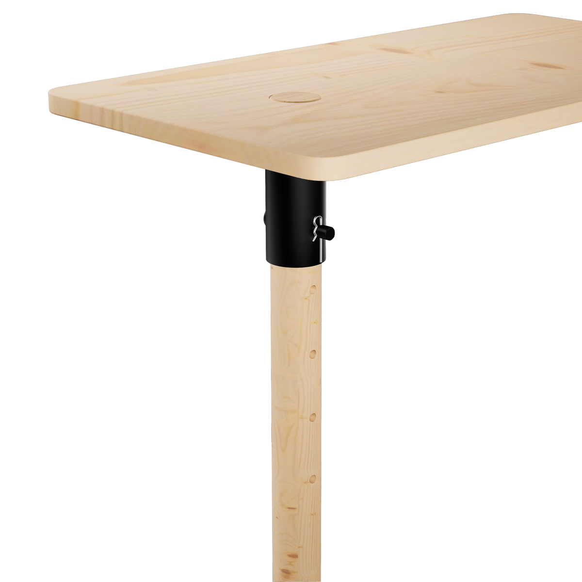 ADJUST TABLE CLEAR LACQUERED