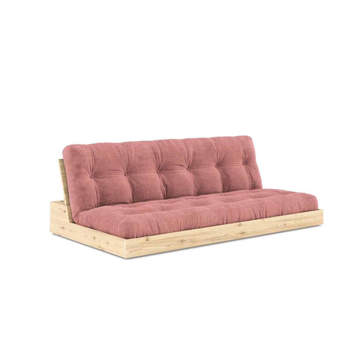 BASE CLEAR LACQUERED W. 5-LAYER MIXED MATTRESS SORBET PINK