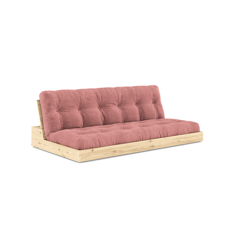 BASE CLEAR LACQUERED W. 5-LAYER MIXED MATTRESS SORBET PINK