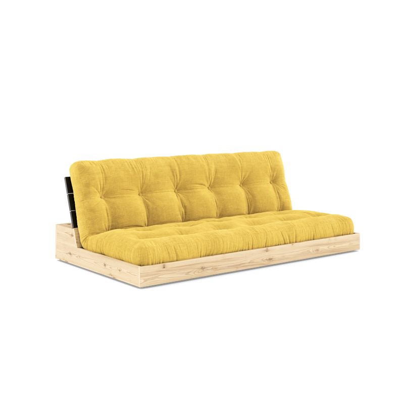 BASE BLACK NIGHT LACQUERED W. 5-LAYER MIXED MATTRESS HONEY
