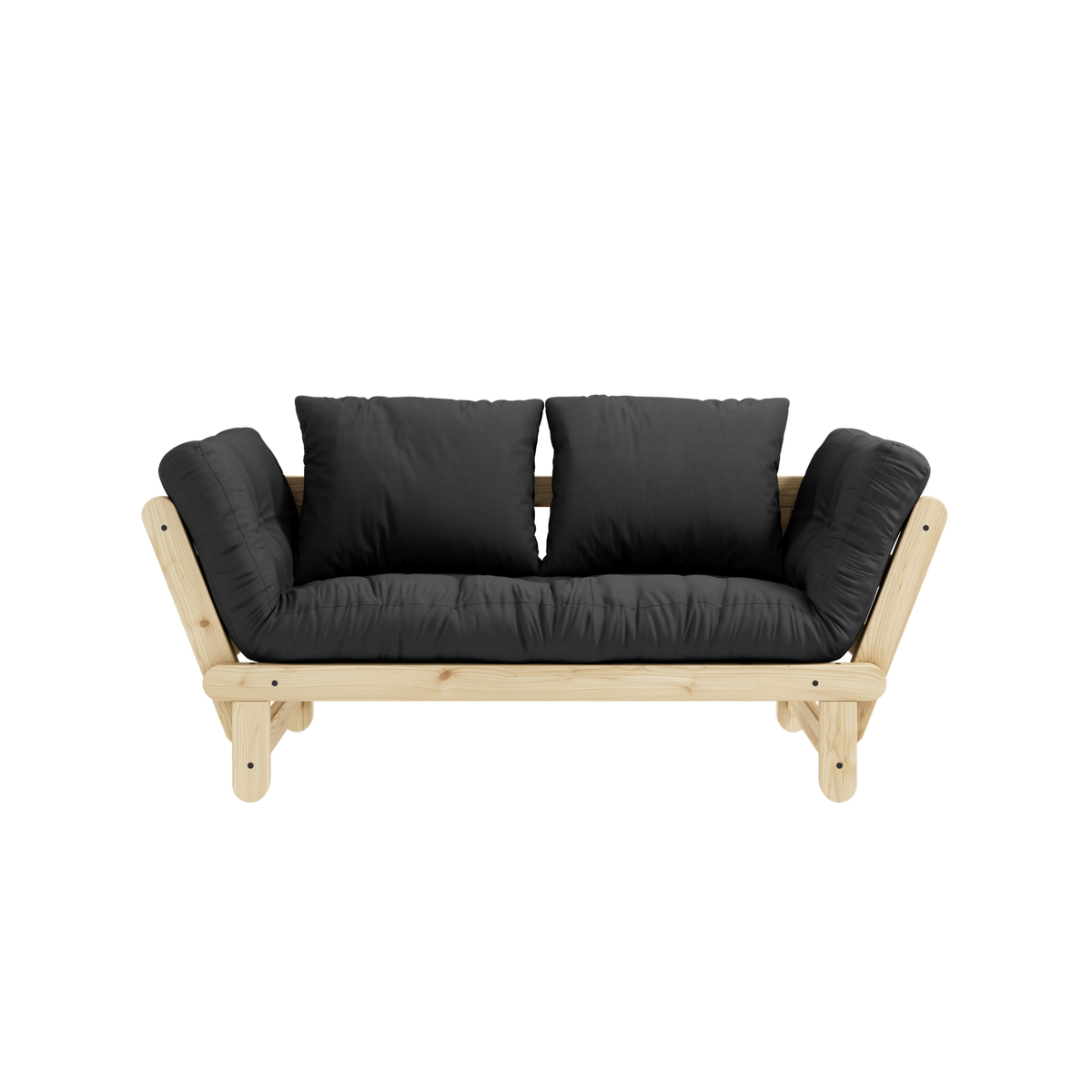 BEAT CLEAR LACQUERED W. BEAT MATTRESS SET DARK GREY