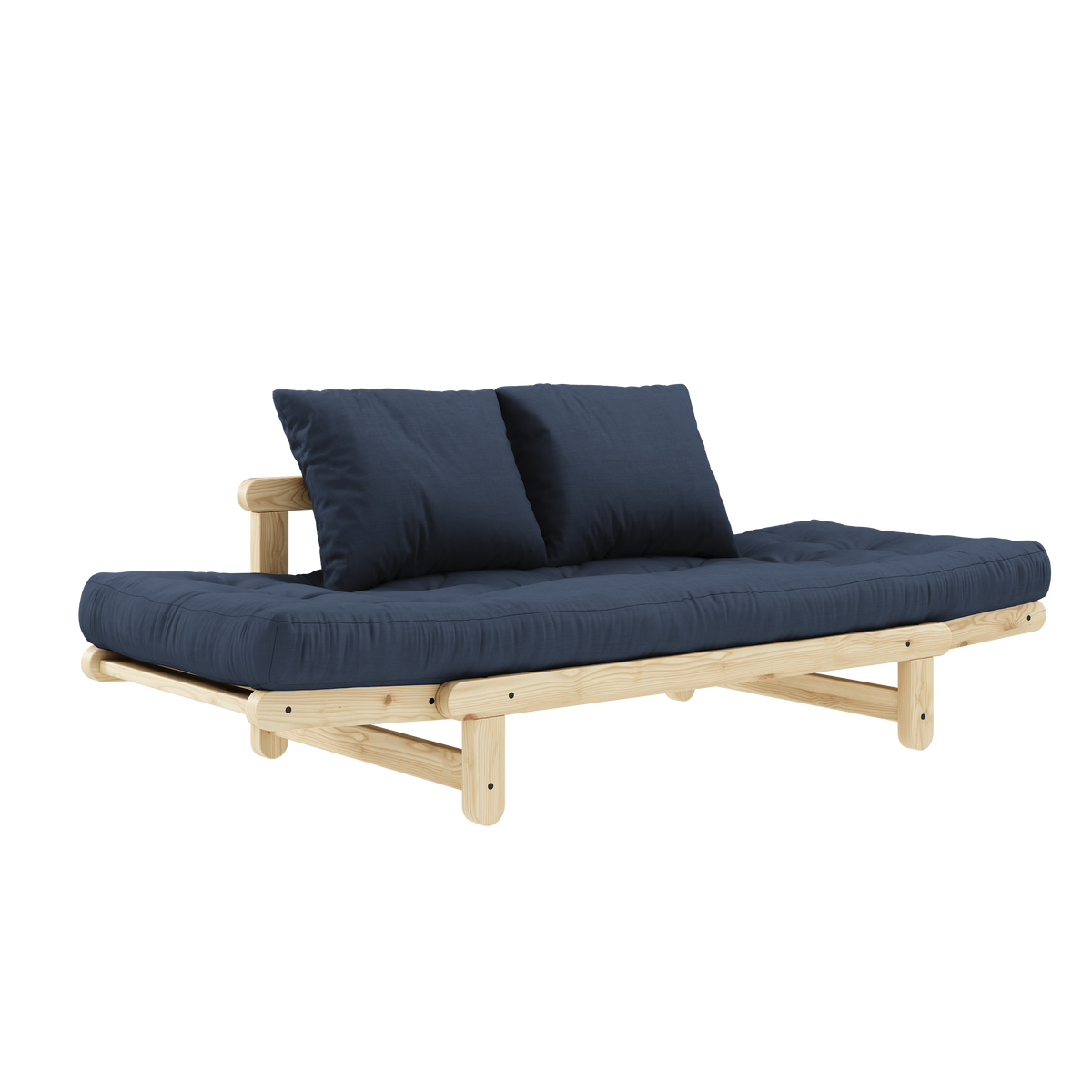 BEAT CLEAR LACQUERED W. BEAT MATTRESS SET NAVY