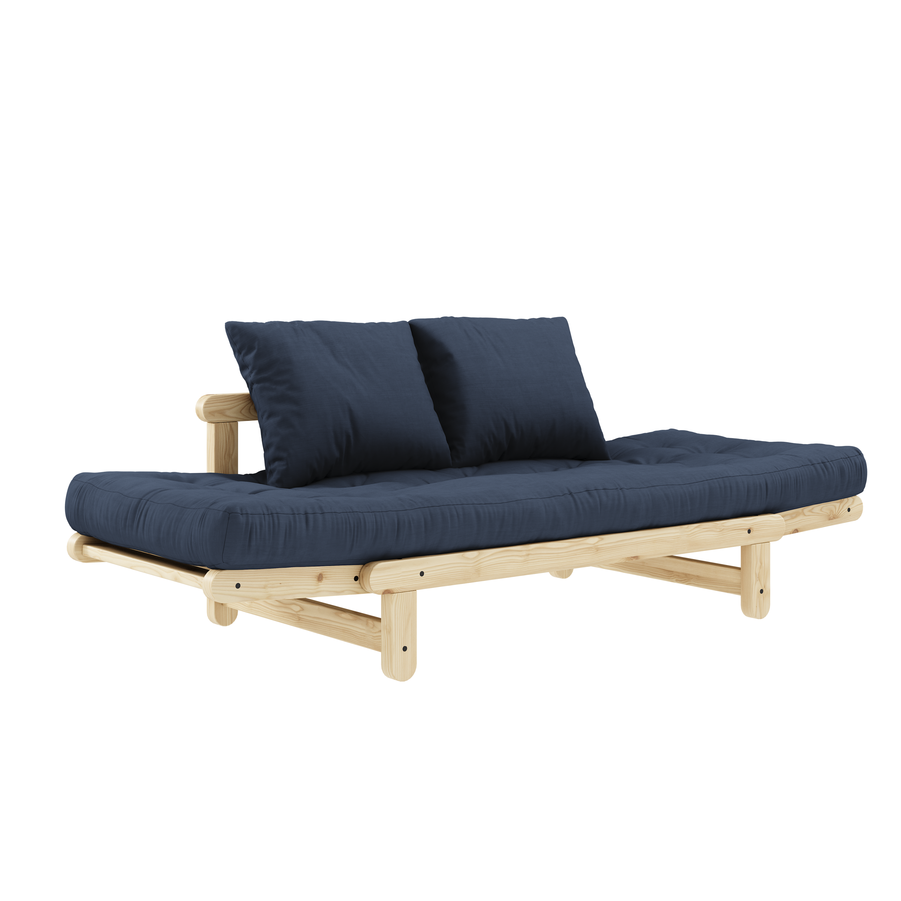 BEAT CLEAR LACQUERED W. BEAT MATTRESS SET NAVY