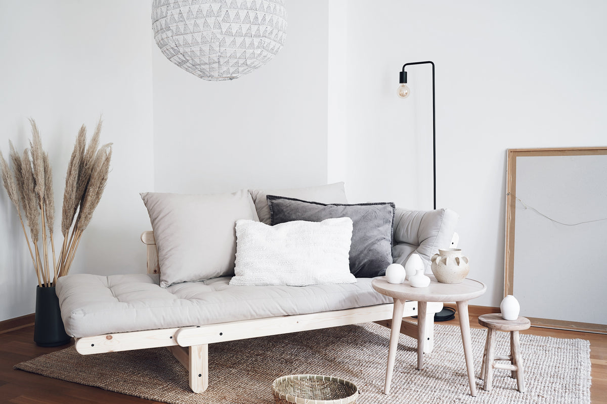 BEAT CLEAR LACQUERED W. BEAT MATTRESS SET OLIVE GREEN