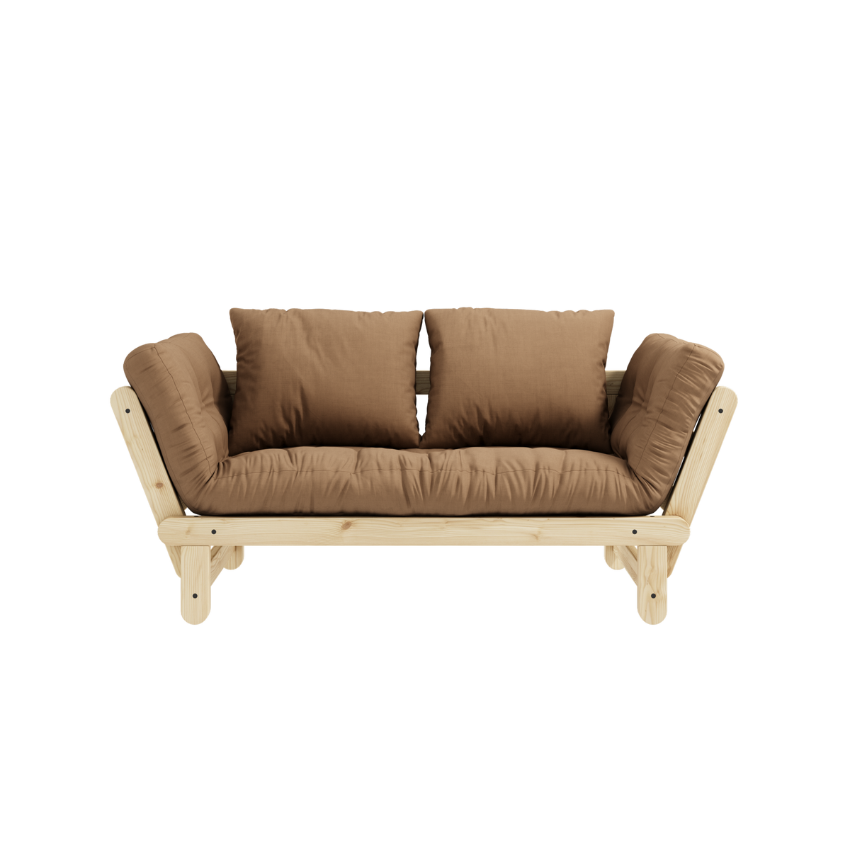 BEAT CLEAR LACQUERED W. BEAT MATTRESS SET MOCCA