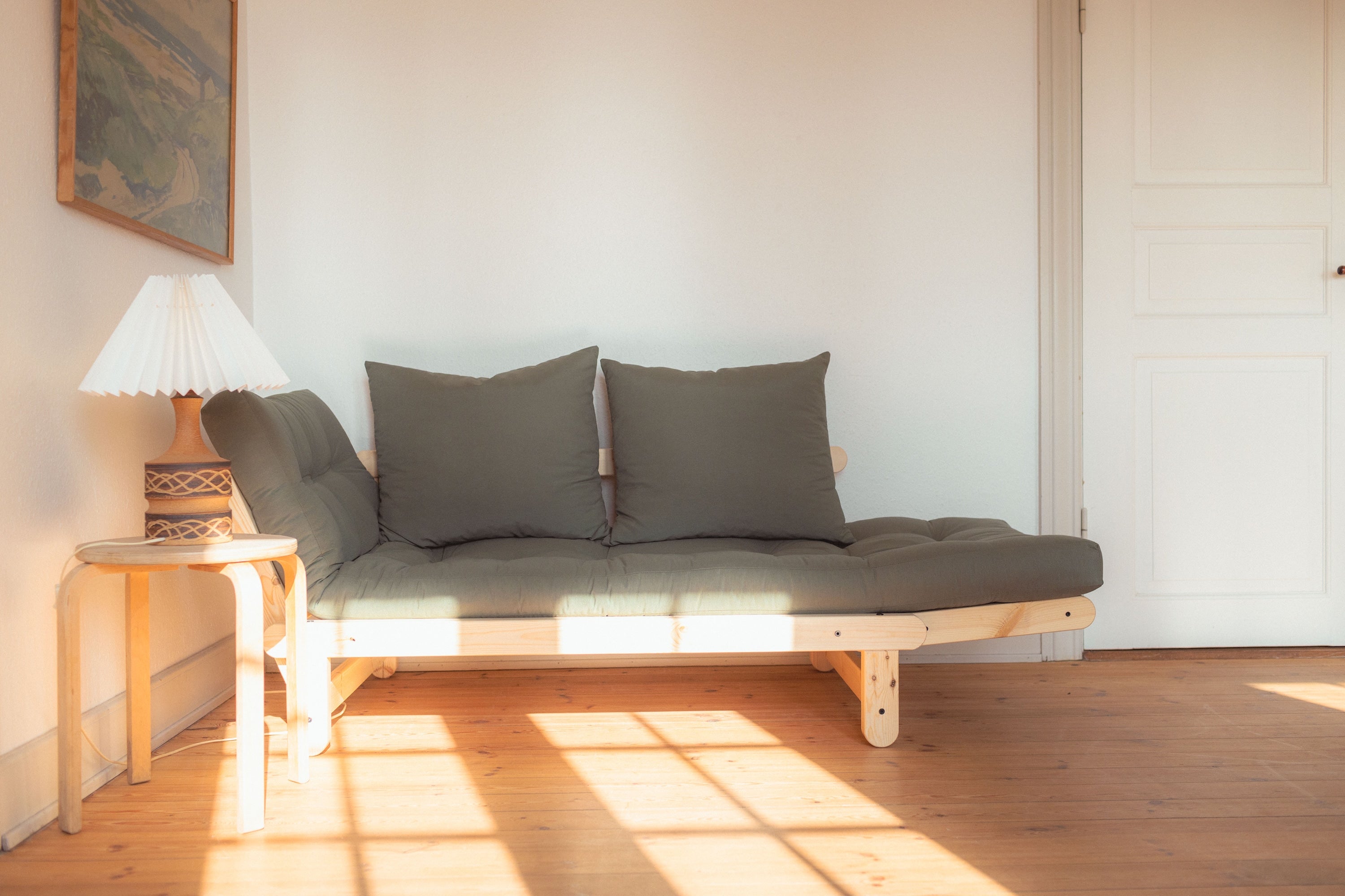 BEAT CLEAR LACQUERED W. BEAT MATTRESS SET BORDEAUX