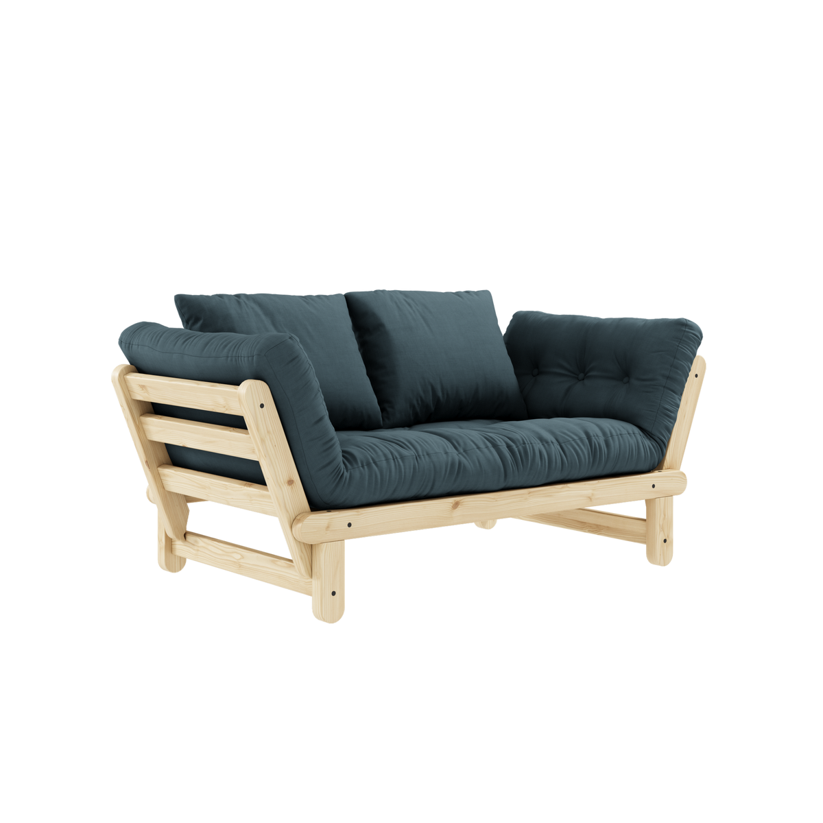 BEAT CLEAR LACQUERED W. BEAT MATTRESS SET PETROL BLUE