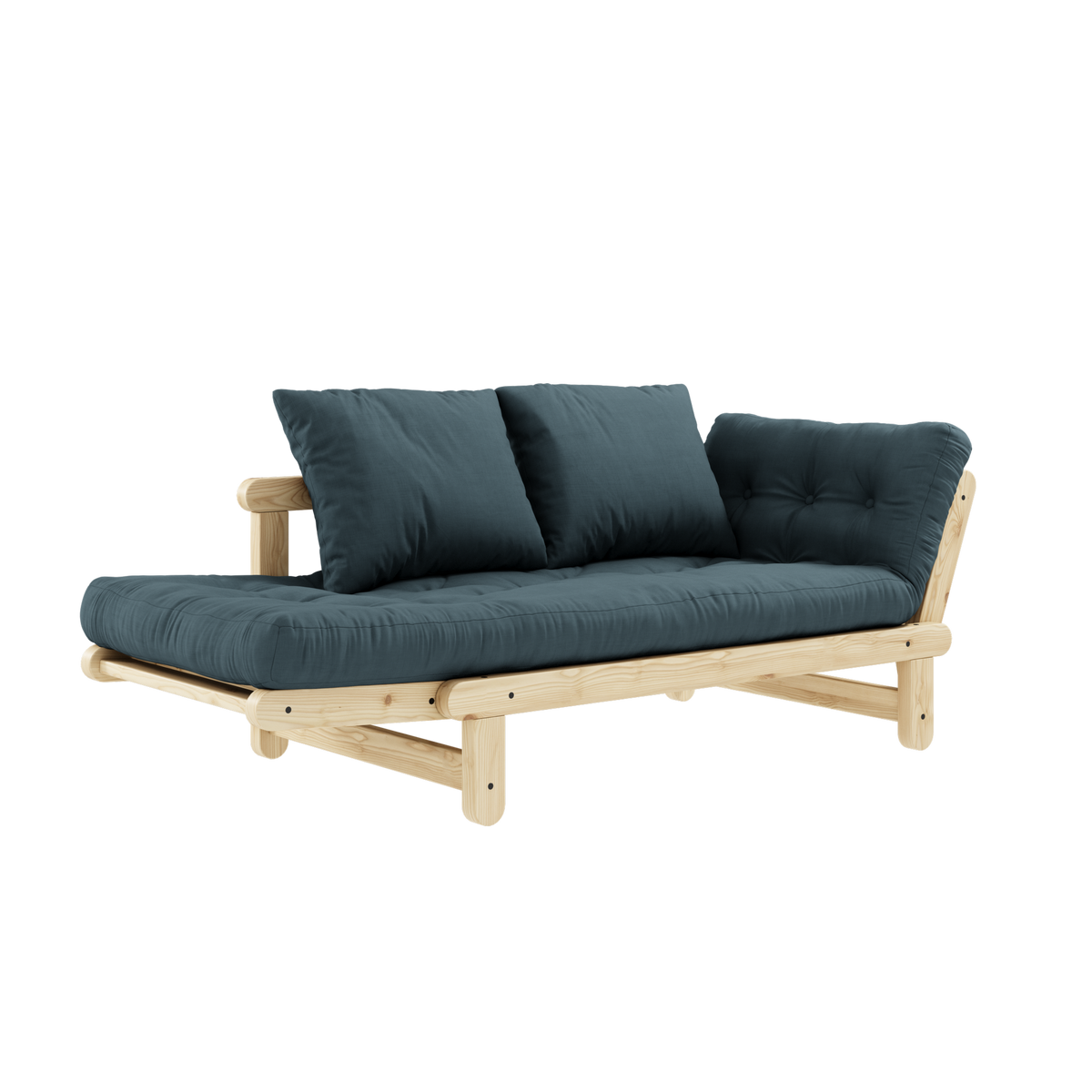 BEAT CLEAR LACQUERED W. BEAT MATTRESS SET PETROL BLUE