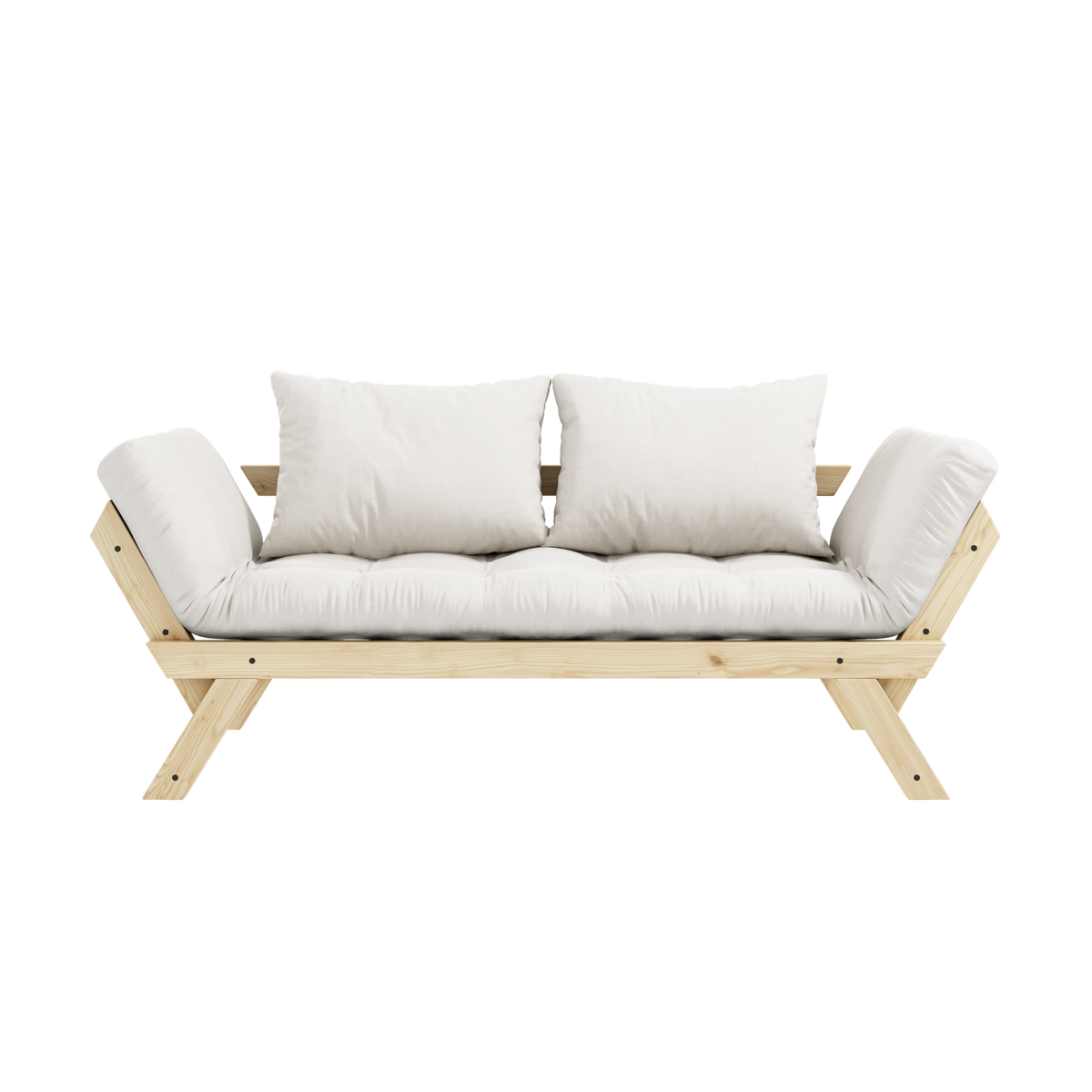 BEBOP CLEAR LACQUERED W. 4-LAYER MIXED MATTRESS NATURAL