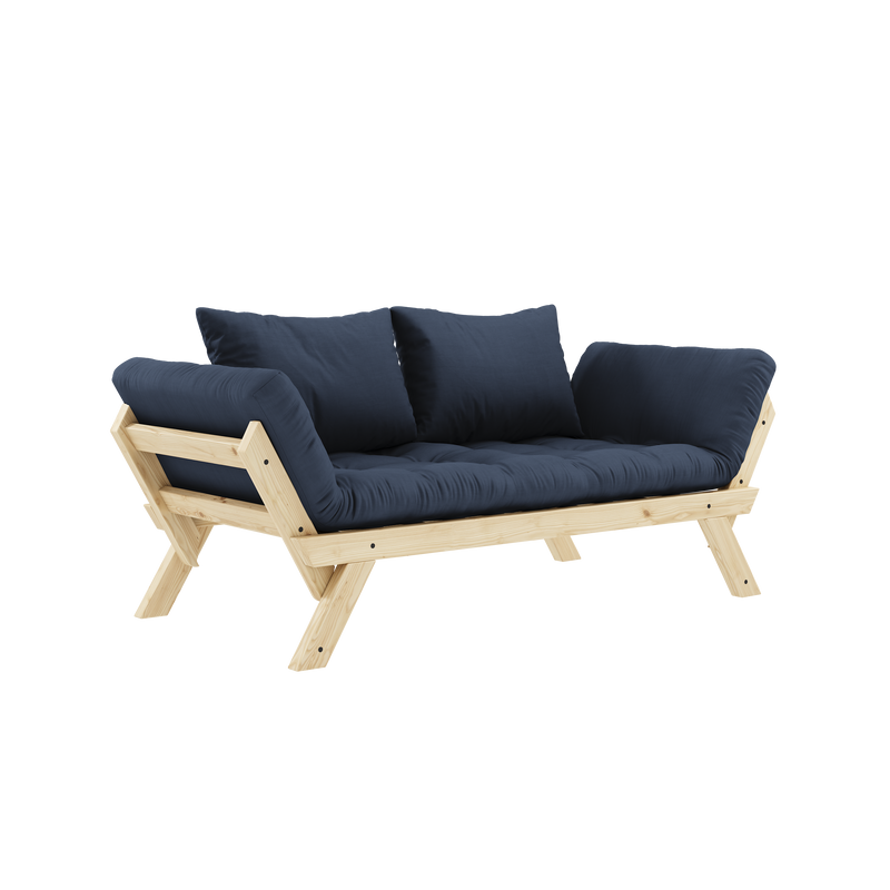 BEBOP CLEAR LACQUERED W. 4-LAYER MIXED MATTRESS NAVY