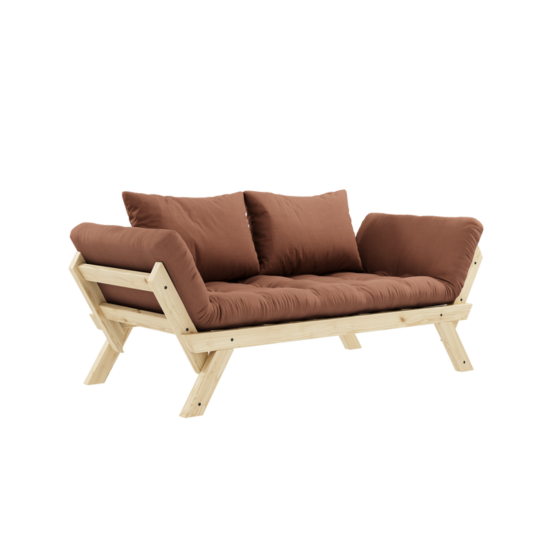 BEBOP CLEAR LACQUERED W. 4-LAYER MIXED MATTRESS CLAY BROWN
