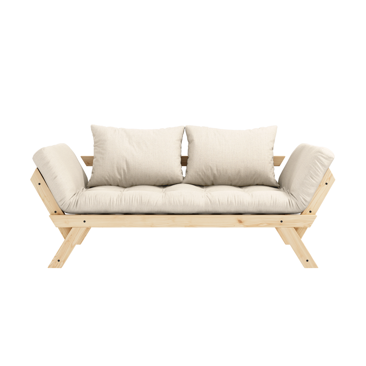 BEBOP CLEAR LACQUERED W. 4-LAYER MIXED MATTRESS LINEN