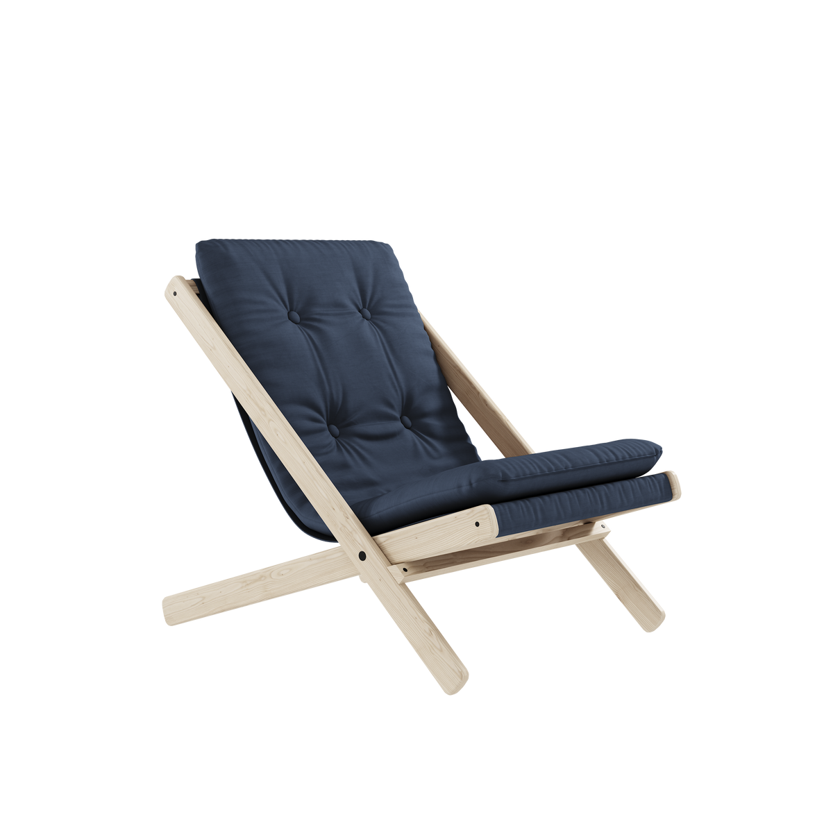 BOOGIE RAW BEECH W. BOOGIE MATTRESS NAVY