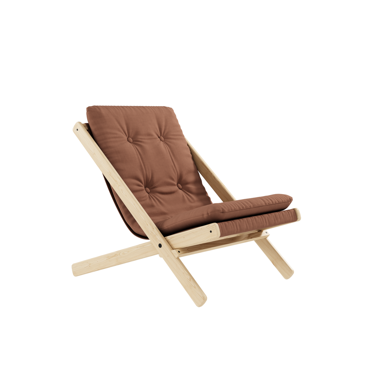 BOOGIE RAW BEECH W. BOOGIE MATTRESS CLAY BROWN