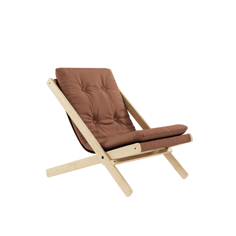 BOOGIE RAW BEECH W. BOOGIE MATTRESS CLAY BROWN