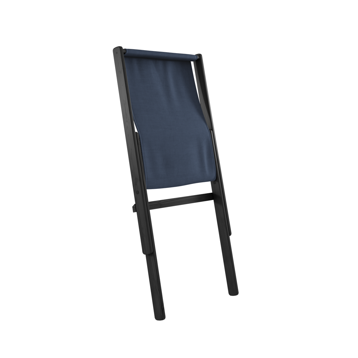 BOOGIE BLACK LACQUERED BEECH W. BOOGIE MATTRESS NAVY