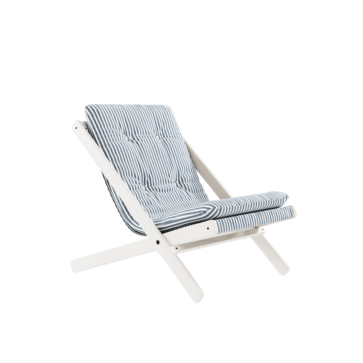 BOOGIE WHITE LACQUERED BEECH W. BOOGIE MATTRESS BEACH BLUE