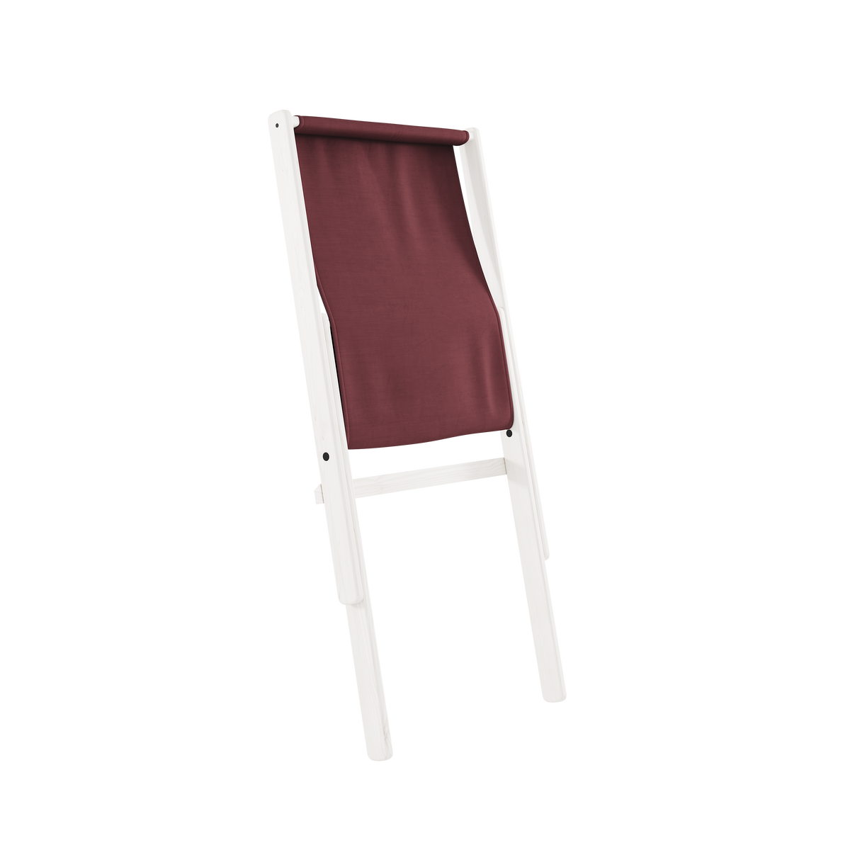 BOOGIE WHITE LACQUERED BEECH W. BOOGIE MATTRESS BORDEAUX