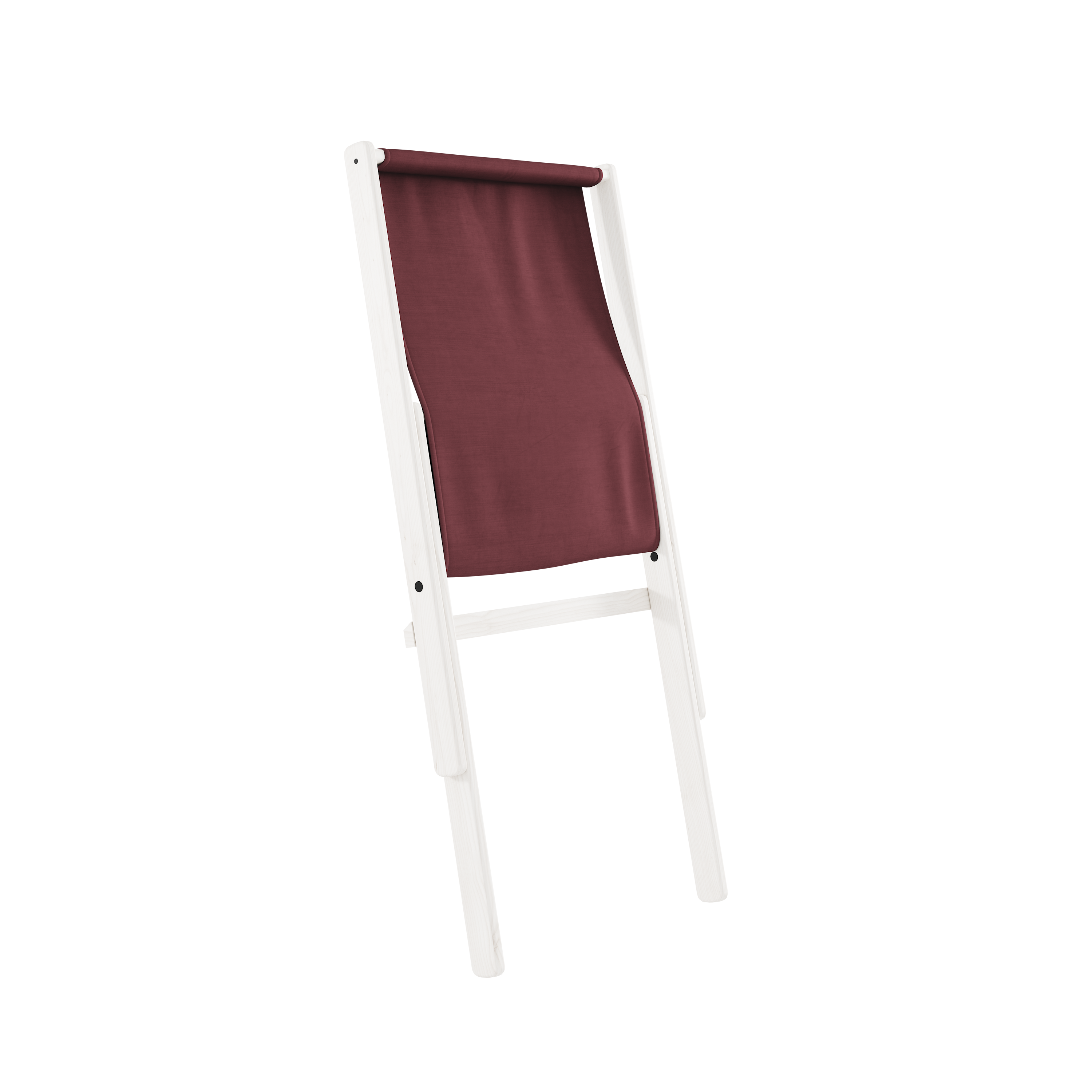 BOOGIE WHITE LACQUERED BEECH W. BOOGIE MATTRESS BORDEAUX