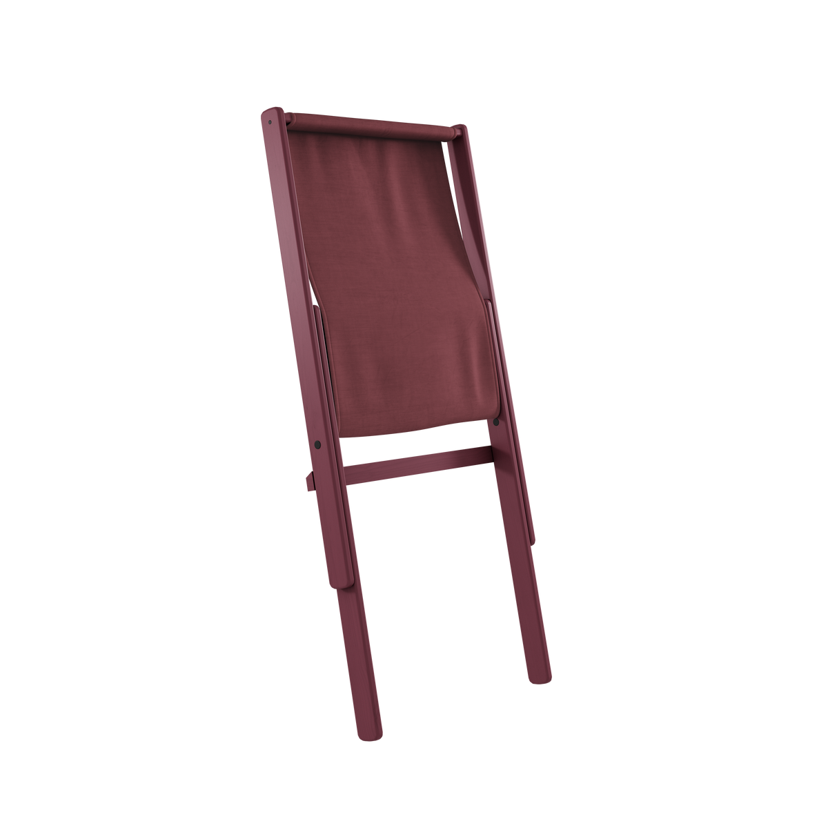 BOOGIE SIESTA RED LACQUERED BEECH W. BOOGIE MATTRESS BORDEAUX