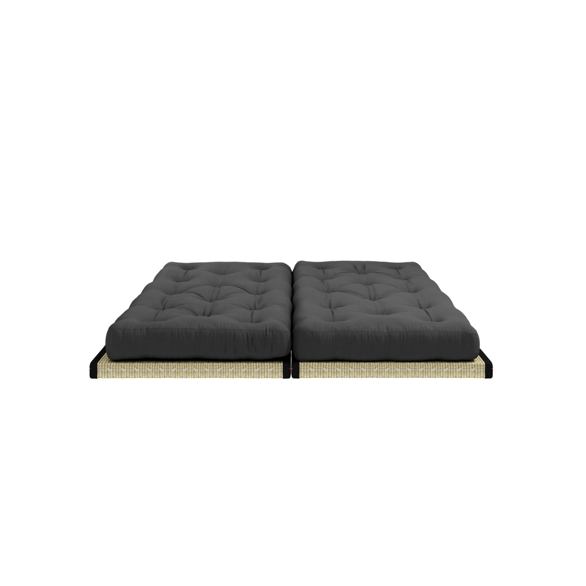CHICO DARK GREY W. 2 TATAMI 80 X 200 W. 2 CHICO MATTRESS SET DARK GREY