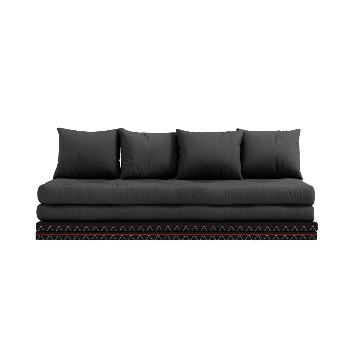 CHICO DARK GREY W. 2 TATAMI 80 X 200 W. 2 CHICO MATTRESS SET DARK GREY