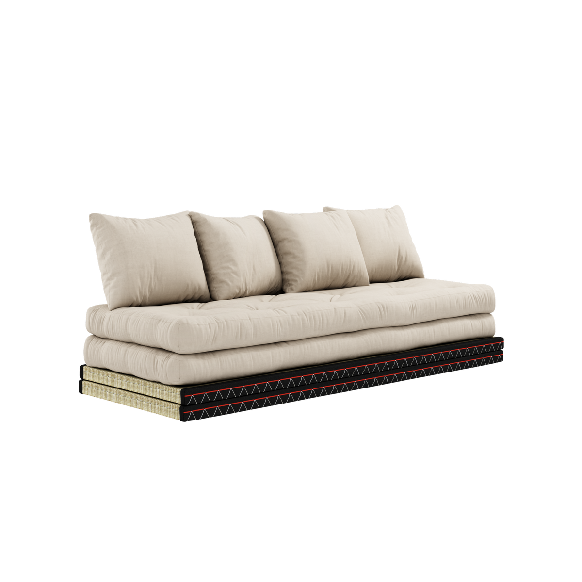 CHICO BEIGE W. 2 TATAMI 80 X 200 W. 2 CHICO MATTRESS SET BEIGE