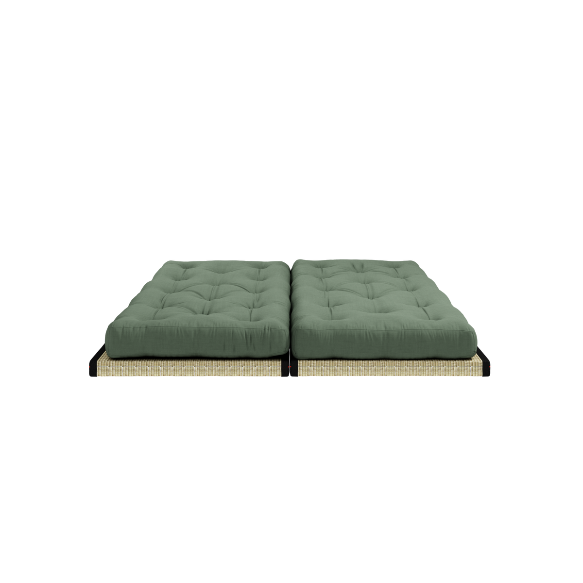 CHICO OLIVE GREEN W. 2 TATAMI 80 X 200 W. 2 CHICO MATTRESS SET OLIVE GREEN