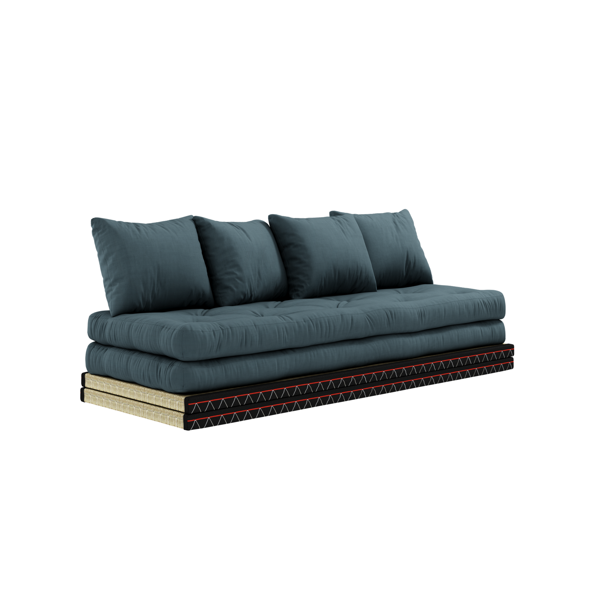 chico-deco♡ CHICO PETROL BLUE W. 2 TATAMI 80 X 200 W. 2 CHICO MATTRESS SET PETROL