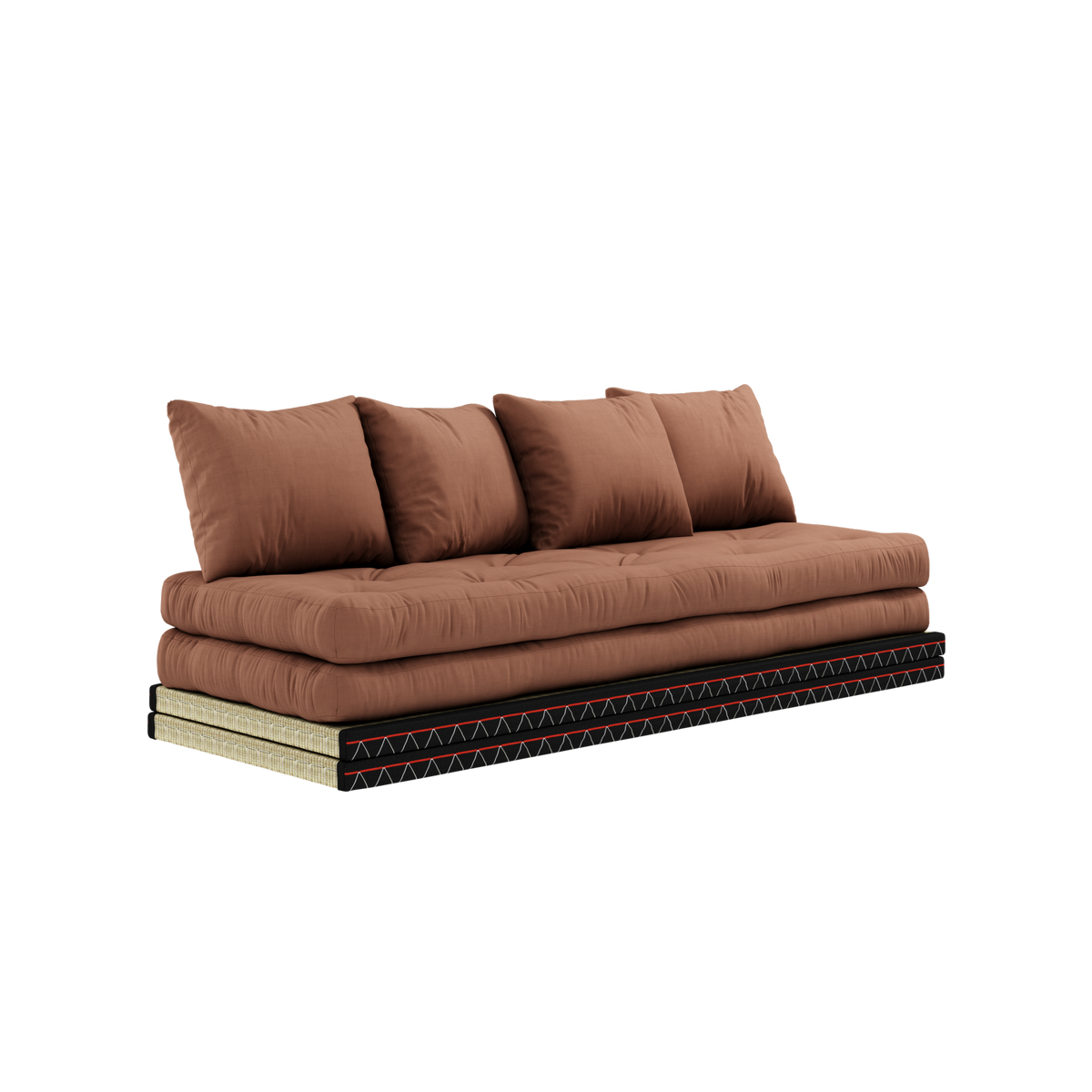 CHICO CLAY BROWN W. 2 TATAMI 80 X 200 W. 2 CHICO MATTRESS SET CLAY BRO