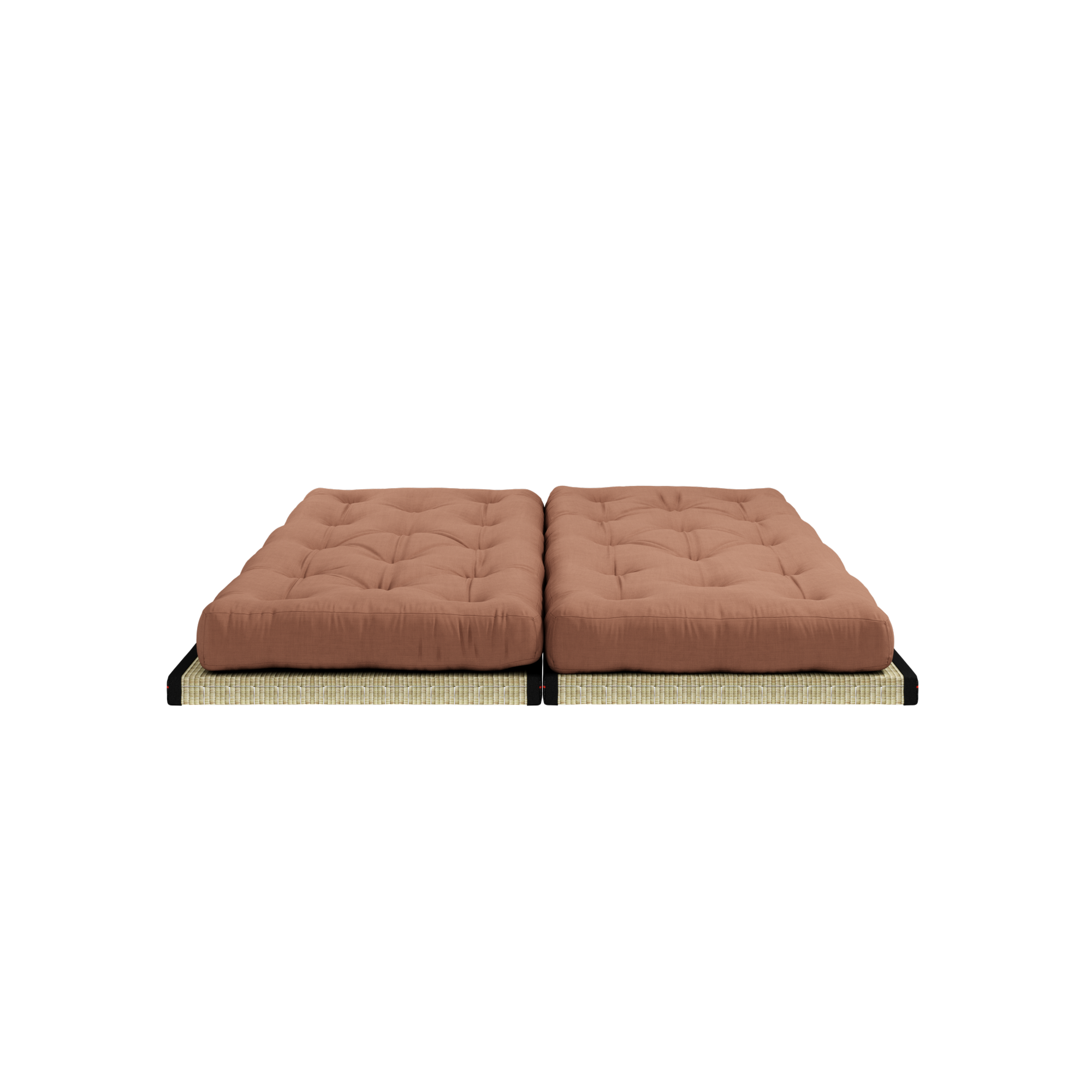 CHICO CLAY BROWN W. 2 TATAMI 80 X 200 W. 2 CHICO MATTRESS SET CLAY BROWN