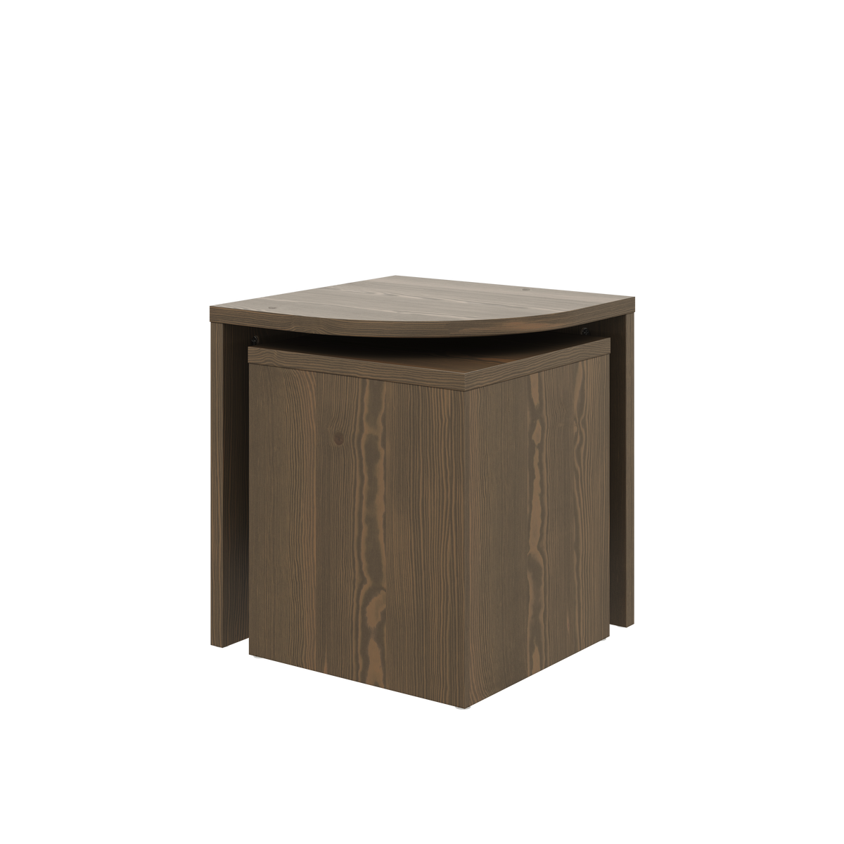 COMBINE SIDE TABLES SET CAROB BROWN