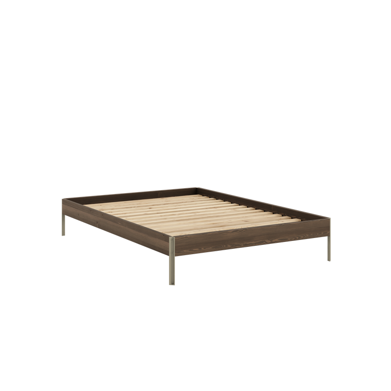 CORE BED CAROB BROWN SAGE GREEN 140X200