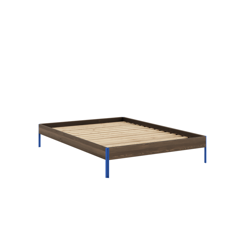 CORE BED CAROB BROWN VIVID BLUE 140X200