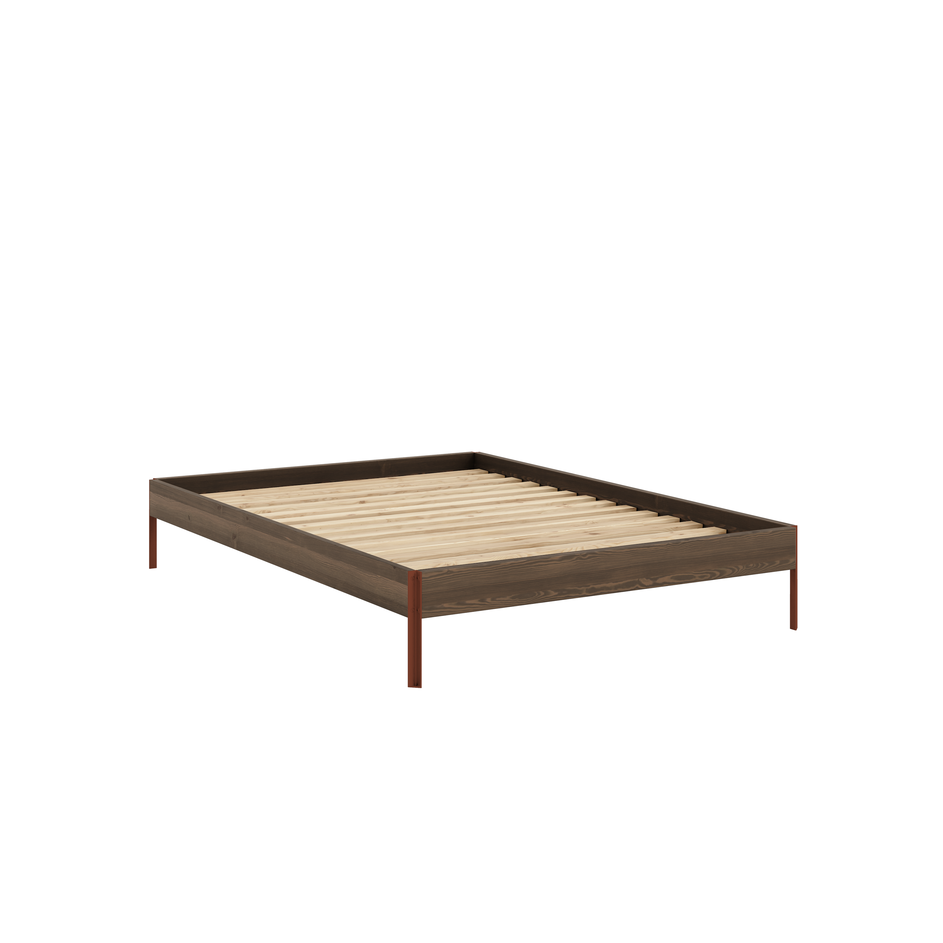 CORE BED CAROB BROWN TERRA RED 140X200