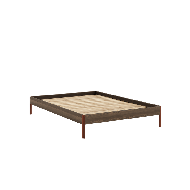 CORE BED CAROB BROWN TERRA RED 140X200