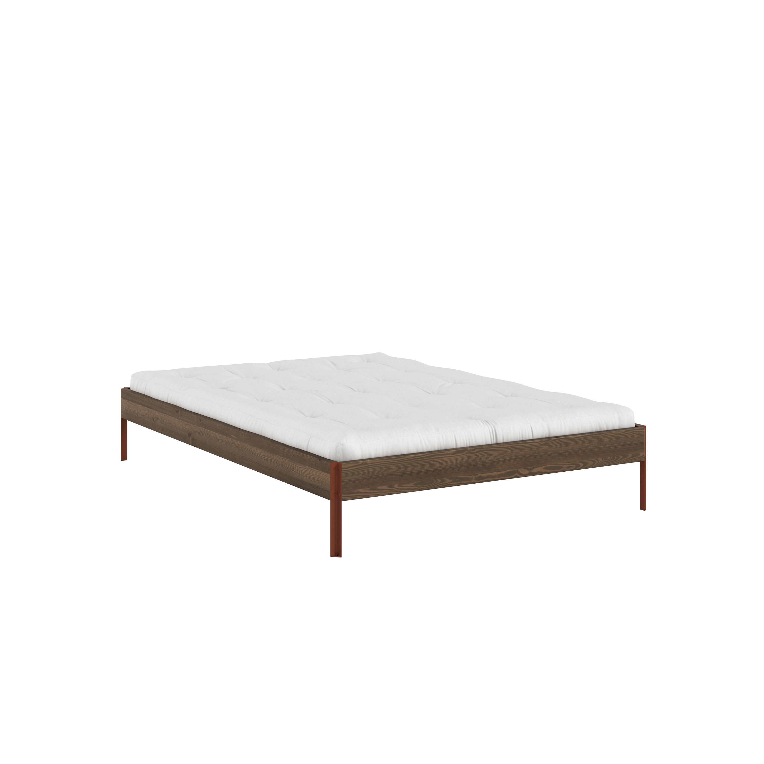 CORE BED CAROB BROWN TERRA RED 140X200