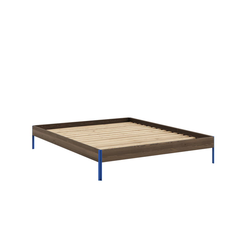 CORE BED CAROB BROWN VIVID BLUE 160X200