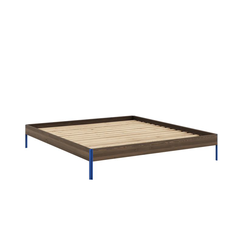 CORE BED CAROB BROWN VIVID BLUE 180X200