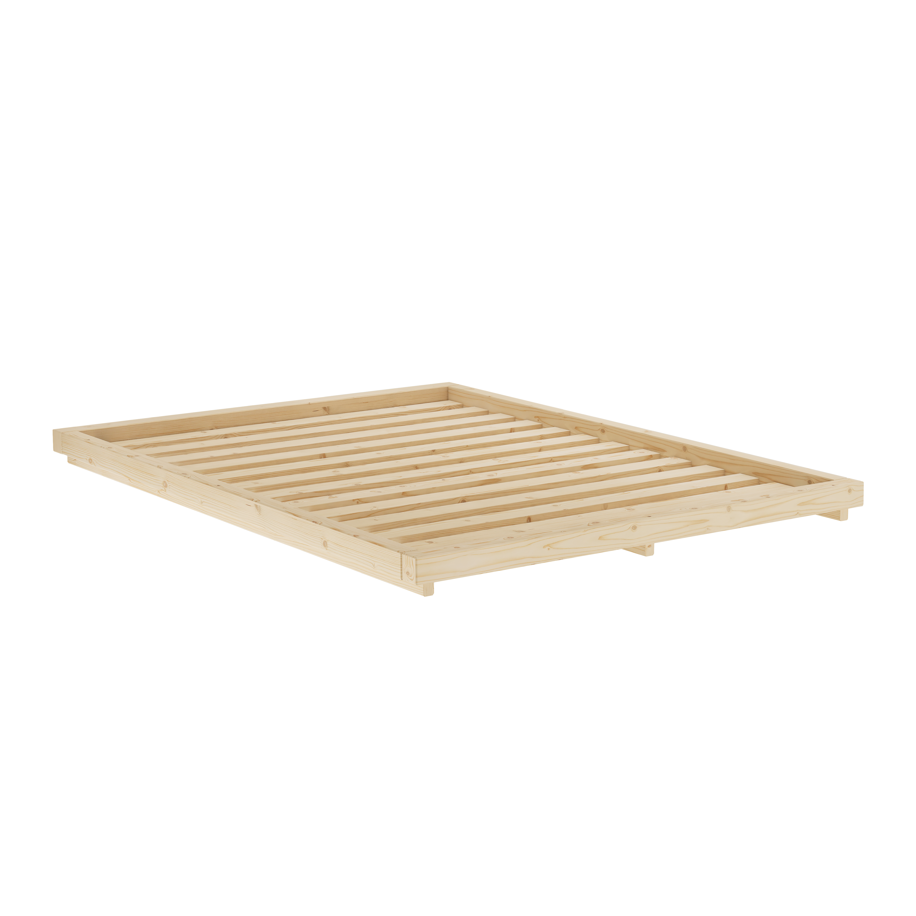 DOCK BED CLEAR LACQUERED 140 X 200