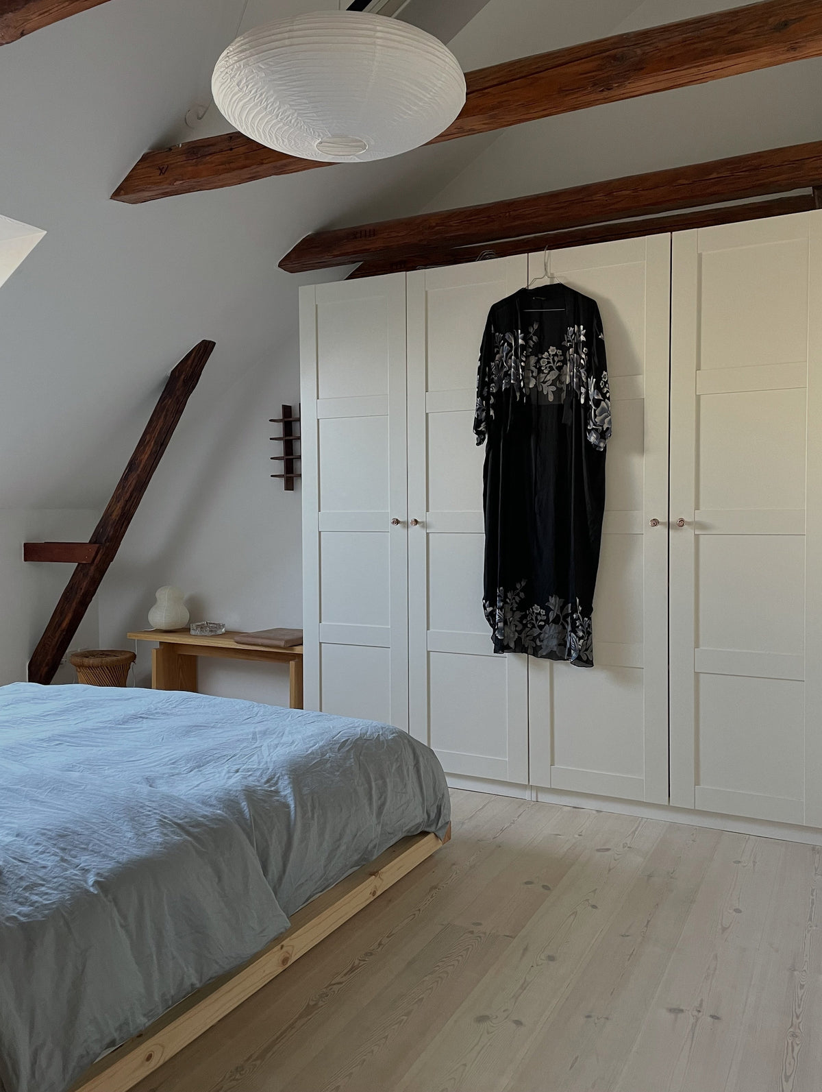 DOCK BED CLEAR LACQUERED 120 X 200