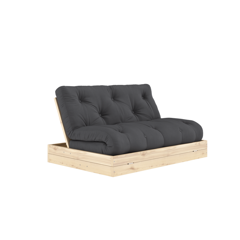 FLIP RAW 140 X 200 W. MATTRESS DARK GREY