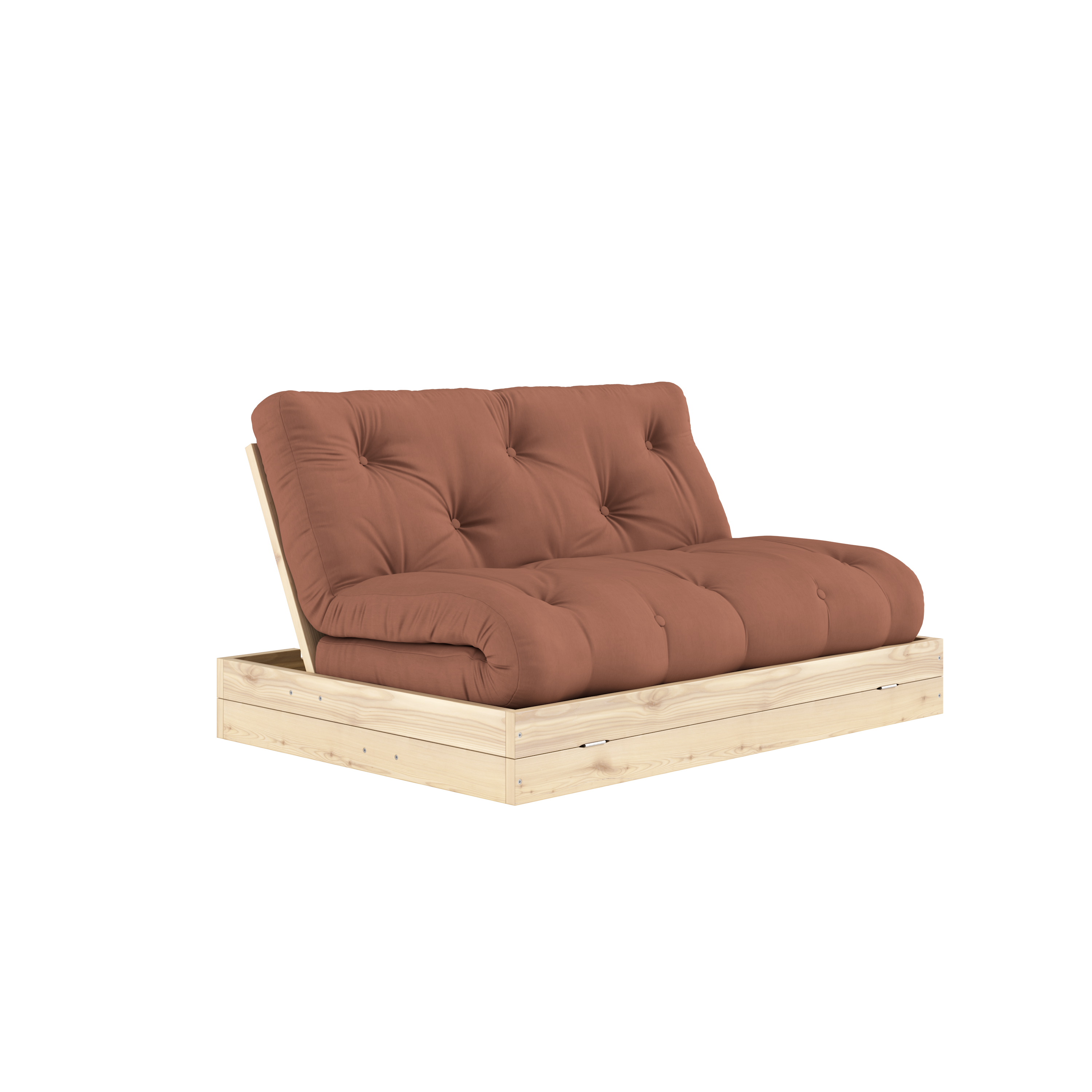 FLIP RAW 140 X 200 W. MATTRESS CLAY BROWN