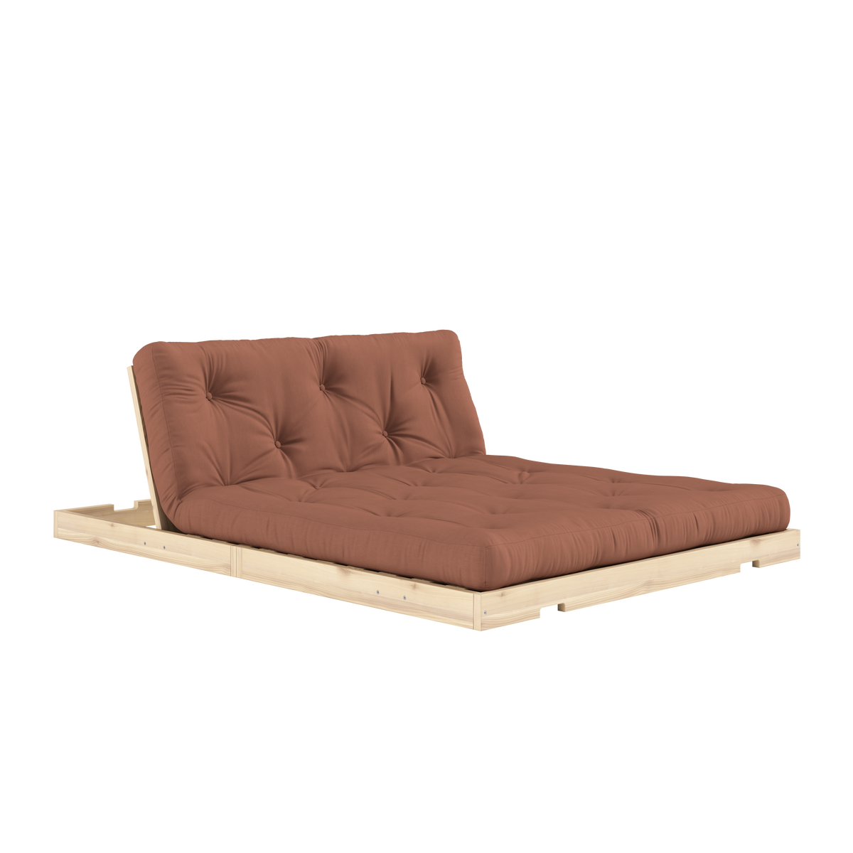 FLIP RAW 140 X 200 W. MATTRESS CLAY BROWN