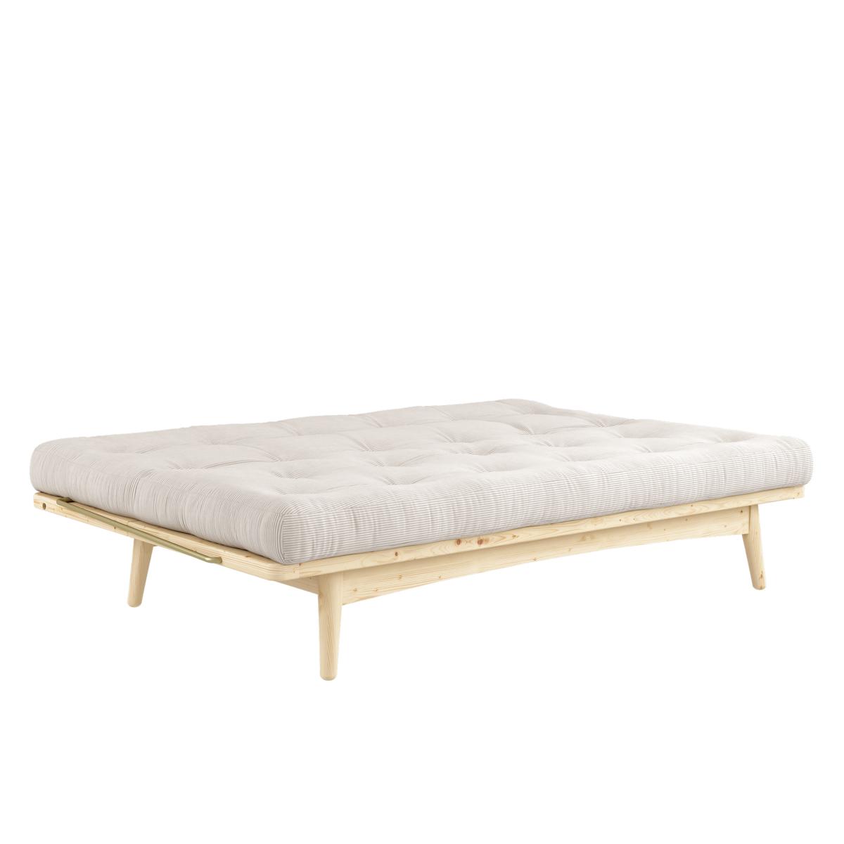 FOLK CLEAR LACQUERED W. 5-LAYER MIXED MATTRESS IVORY