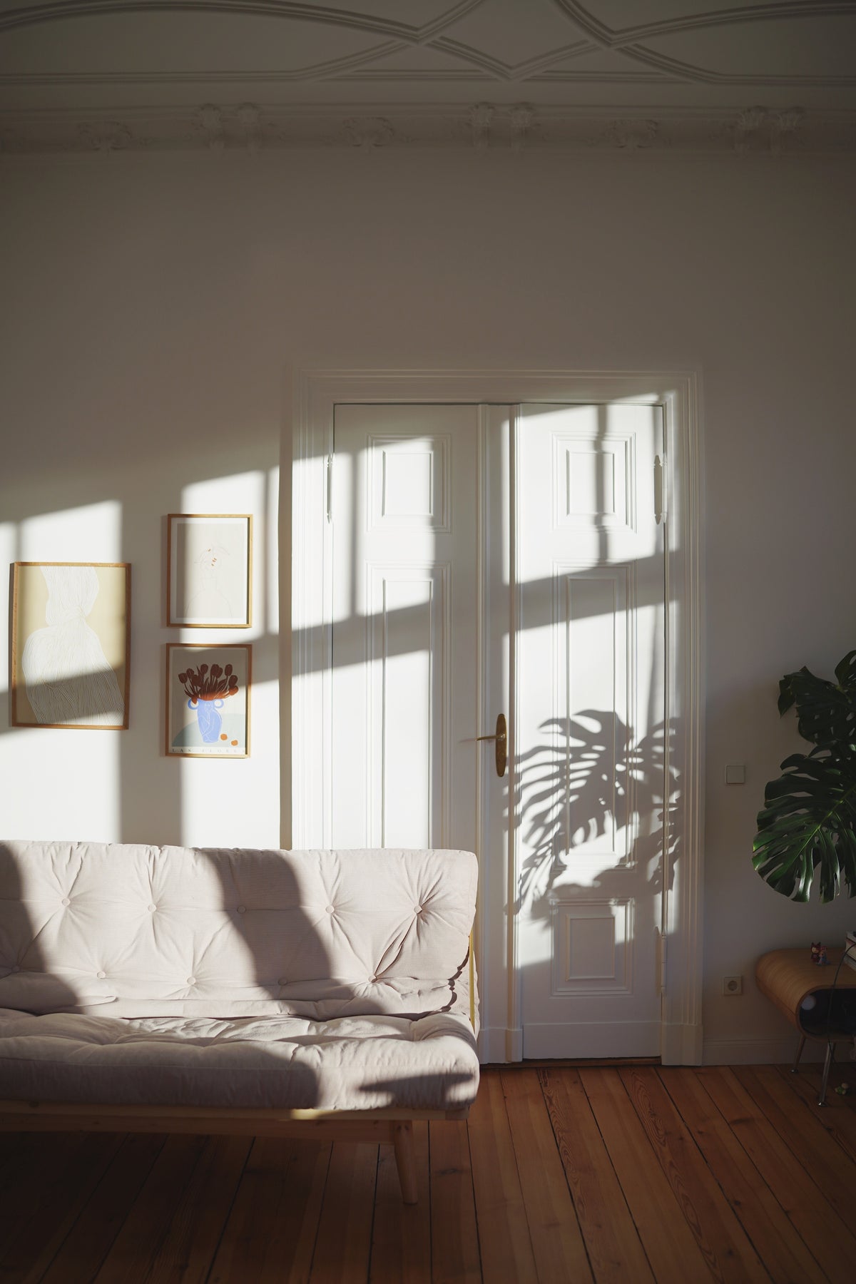 FOLK CLEAR LACQUERED W. 5-LAYER MIXED MATTRESS LINEN