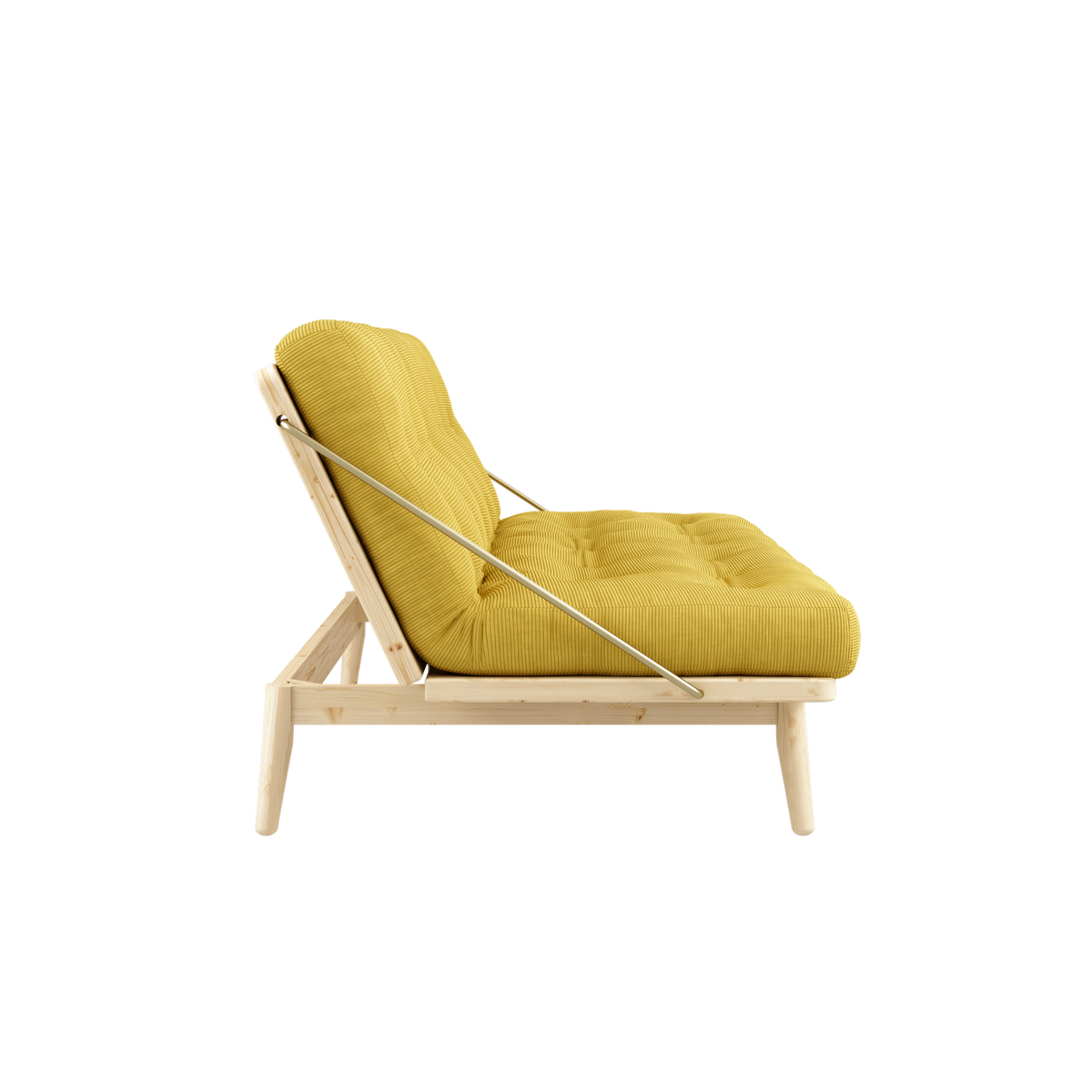 FOLK CLEAR LACQUERED W. 5-LAYER MIXED MATTRESS HONEY