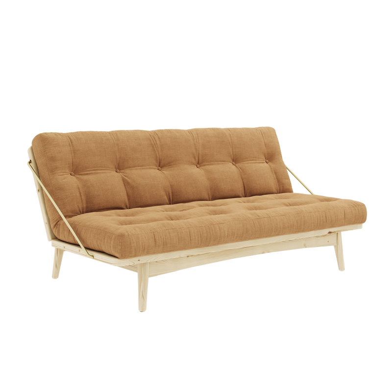 FOLK CLEAR LACQUERED W. 5-LAYER MIXED MATTRESS FUDGE BROWN