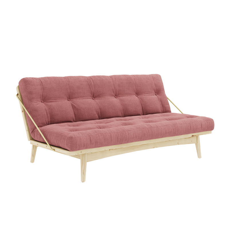 FOLK CLEAR LACQUERED W. 5-LAYER MIXED MATTRESS SORBET PINK